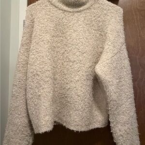 Goodthreads Textured Cream Turtleneck Sweater